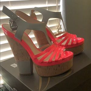 Hot pink platforms